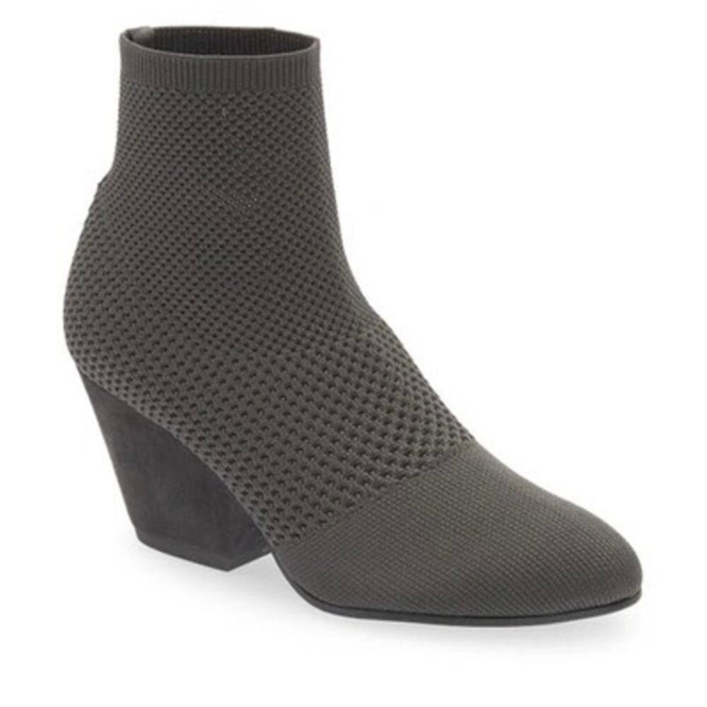 Eileen Fisher Graphite Gray Dahlia Sock Bootie Sz.8 NWOB
